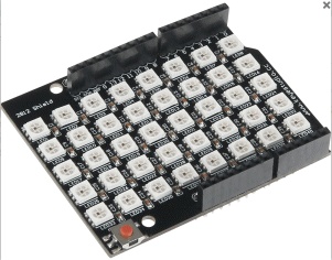 ARD SHD MATRIX40 Arduino Shield - RGB Matrix, 40 LEDs, WS2812